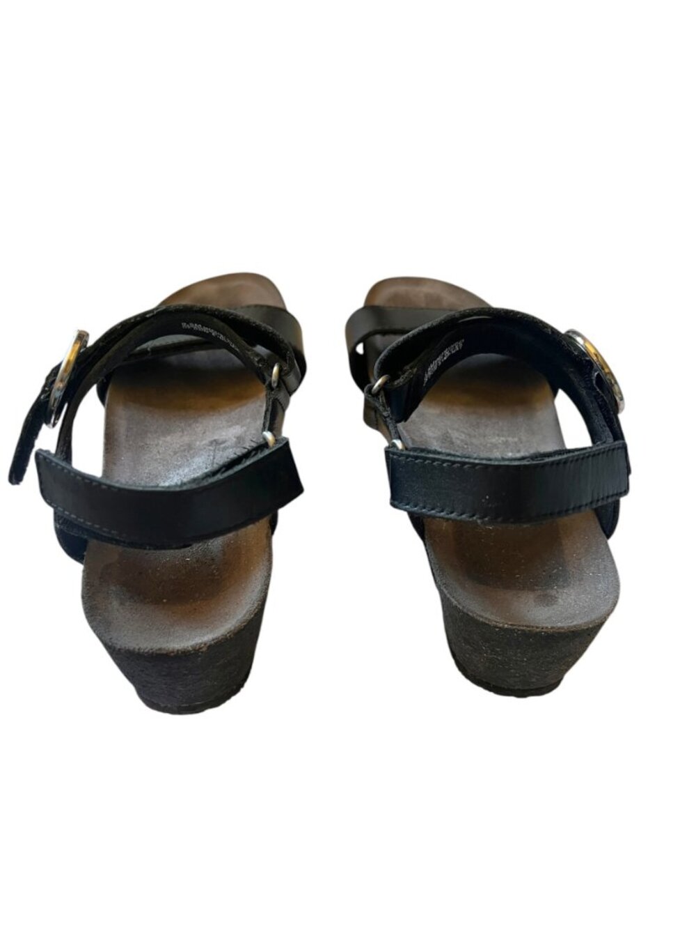 Munro Women's Sinatra Sandals Size 8.5 M Black Wedge Arch Support Cushioned - Picture 7 of 13